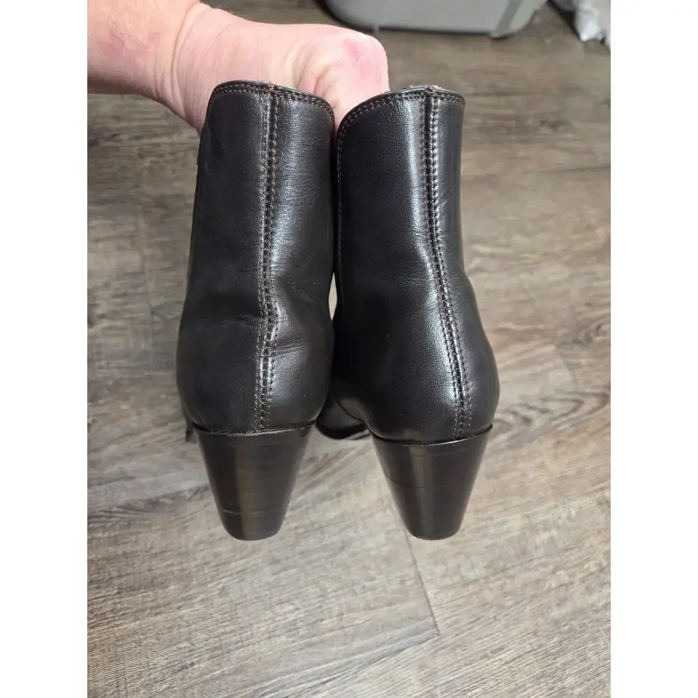 Dingo Quarry Boots Women’s Size US 8.5 Black Leather Chelsea Vintage Western - Picture 8 of 11